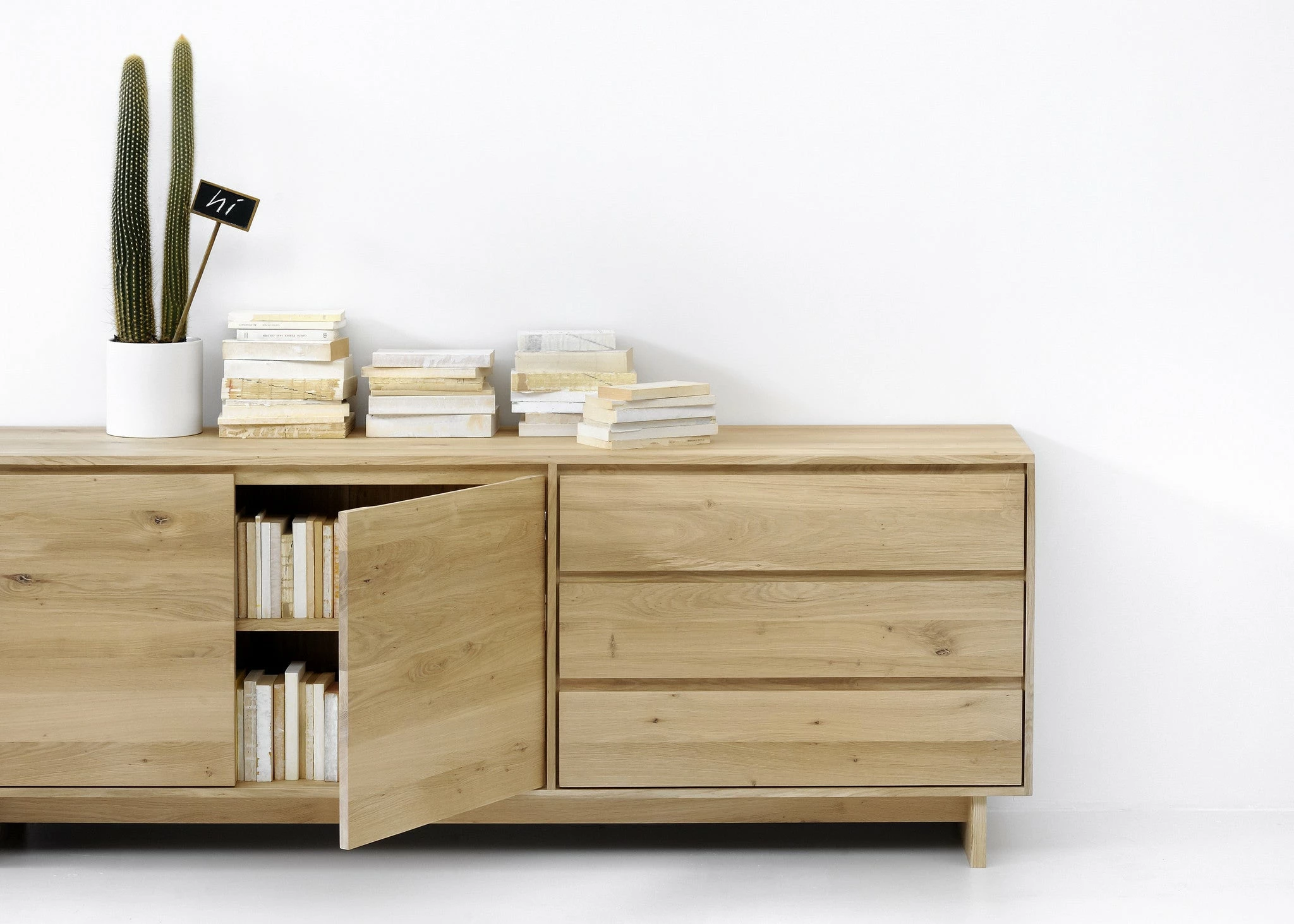 Ethnicraft Wave Oak Sideboard 5 Ethnicraft Wave Oak Sideboard - Image 3