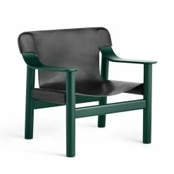 HAY Bernard Chair By Shane Schneck -Living Sales Store Bernard Black leather green