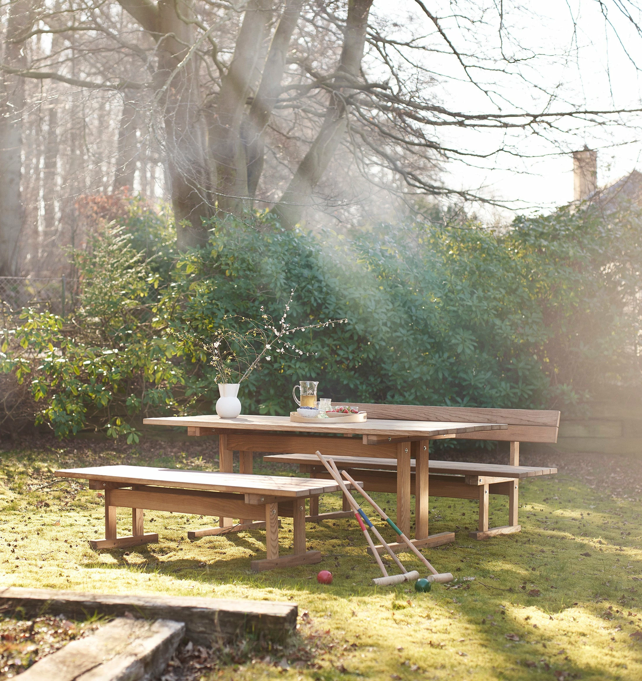 FDB Møbler M17 Ermelunden Garden Table By Børge Mogensen 5 FDB Møbler M17 Ermelunden Garden Table By Børge Mogensen - Image 3