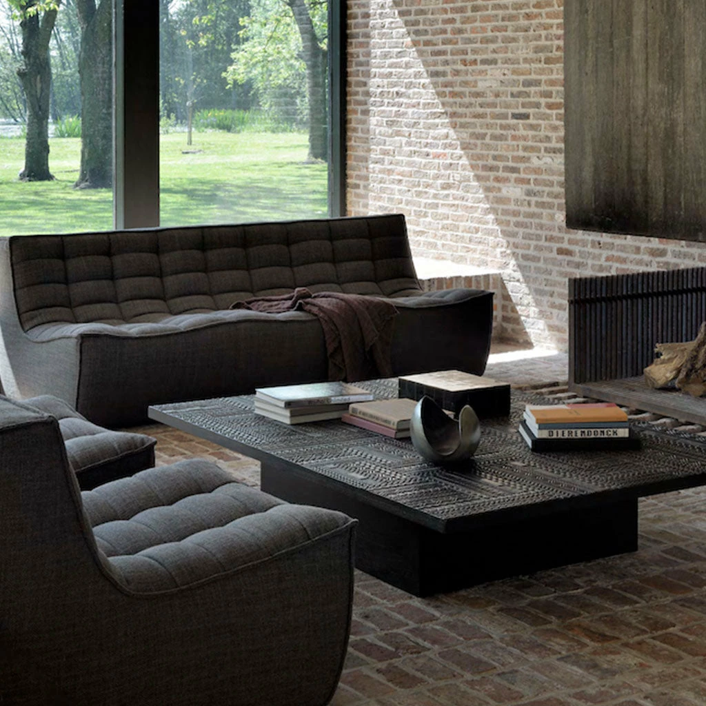 Ethnicraft N701 Sofa 2 Seater - Dark Grey 5 Ethnicraft N701 Sofa 2 Seater - Dark Grey - Image 3