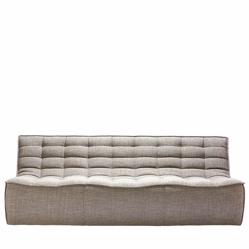 Ethnicraft N701 Sofa 3 Seater - Dark Beige 3 Ethnicraft N701 Sofa 3 Seater - Dark Beige