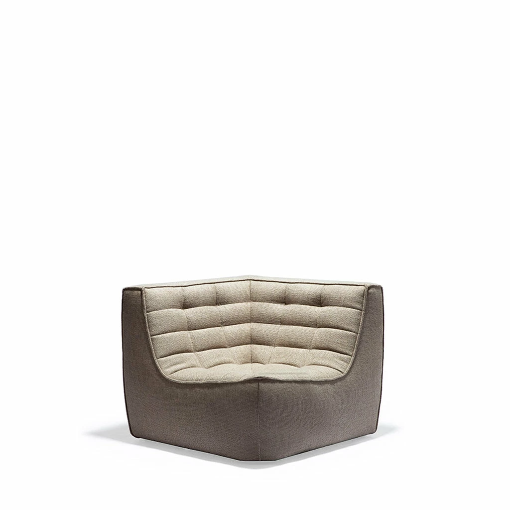 Ethnicraft N701 Sofa Corner - Dark Beige 3 Ethnicraft N701 Sofa Corner - Dark Beige