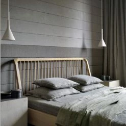 Ethnicraft Oak Spindle Bed -Living Sales Store Ethnicraft Oak Spindle Bed Open Room Image