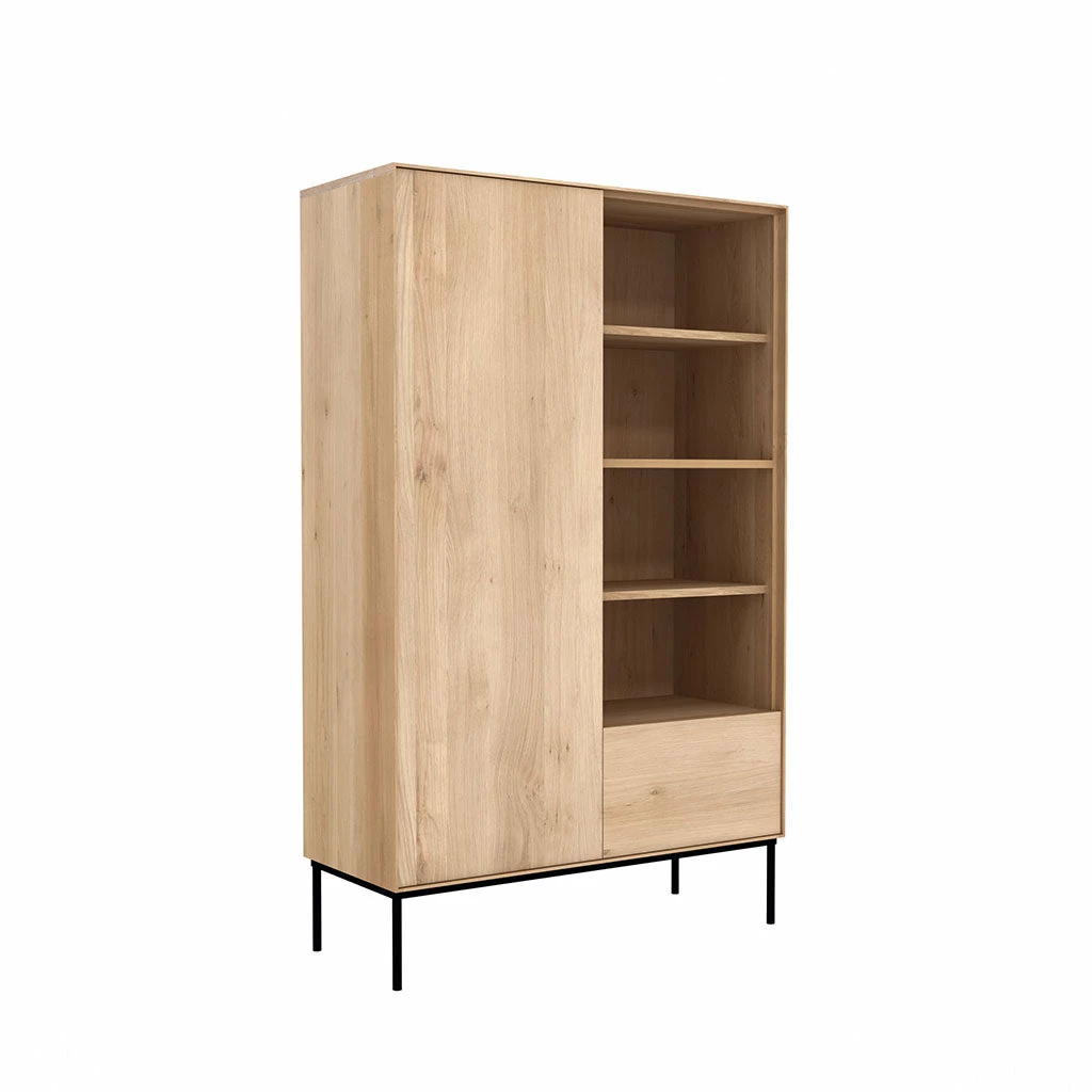 Ethnicraft Oak Whitebird Storage Cupboard 1 Door 1 Drawer 4 Ethnicraft Oak Whitebird Storage Cupboard 1 Door 1 Drawer - Image 2