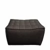 Ethnicraft N701 Ottoman - Dark Grey 2 Ethnicraft N701 Ottoman - Dark Grey -Living Sales Store Ethnicraft N701 Ottoman Open Room Grey Front
