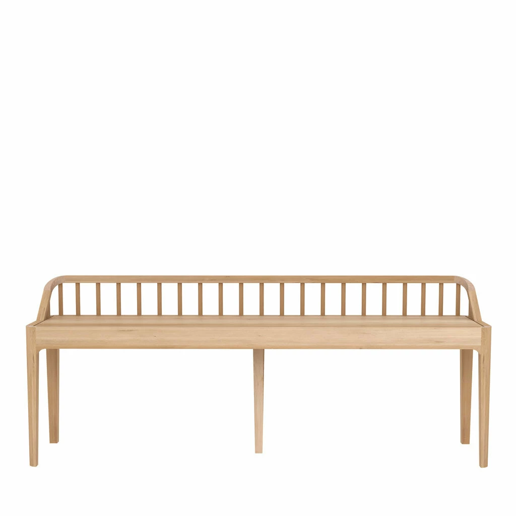 Ethnicraft Oak Spindle Bench 3 Ethnicraft Oak Spindle Bench