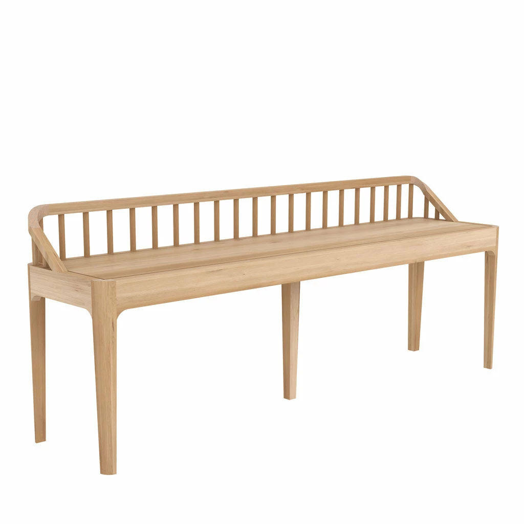 Ethnicraft Oak Spindle Bench 4 Ethnicraft Oak Spindle Bench - Image 2