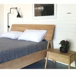 Ethnicraft Air Oak Queen Bed 7 Ethnicraft Air Oak Queen Bed -Living Sales Store Ethnicraft airbed oak openroom