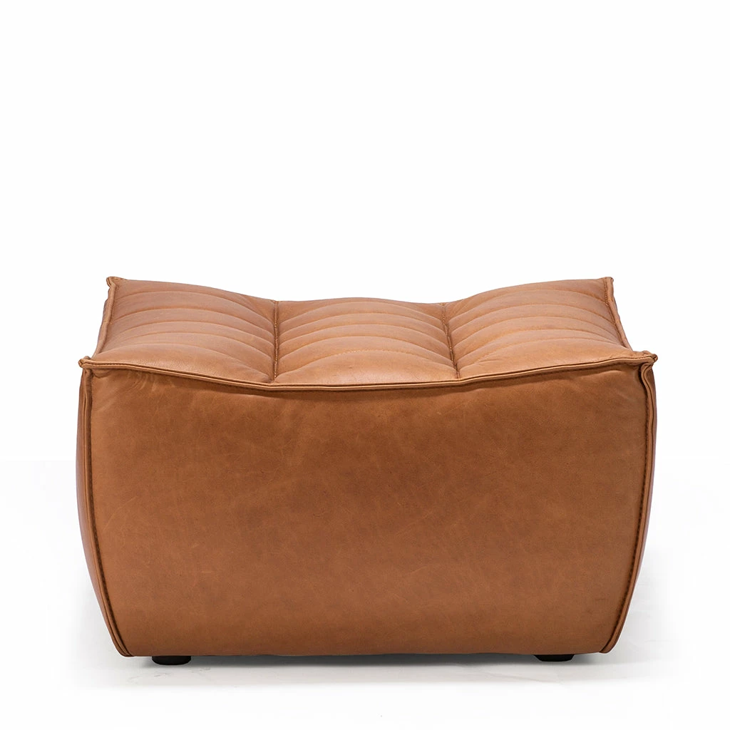 Ethnicraft N701 Ottoman - Old Saddle 3 Ethnicraft N701 Ottoman - Old Saddle