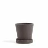 HAY Flowerpot With Saucer - Plum 1 HAY Flowerpot With Saucer - Plum -Living Sales Store HAY flowerpot openroom