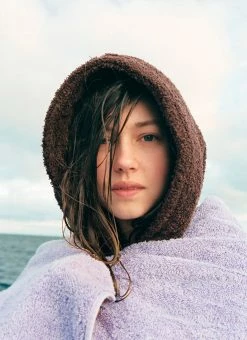 Tekla Terry Hooded Bathrobe -Living Sales Store HEADSHOT