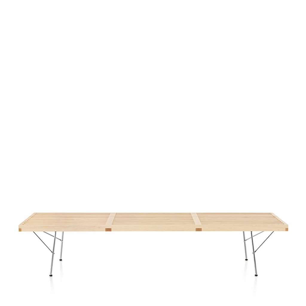 Herman Miller Nelson™ Platform Bench With Chrome Legs - Large 3 Herman Miller Nelson™ Platform Bench With Chrome Legs - Large