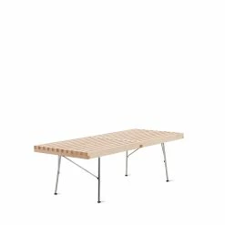 Herman Miller Nelson™ Platform Bench With Chrome Legs - Small -Living Sales Store Open Room Nelson Bench Maple Small4