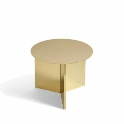 HAY Slit Table Round Side Table -Living Sales Store OsqlAbVrRxWGWWbgkWCt Slit Side Table Brass Polished
