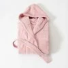 Tekla Terry Hooded Bathrobe 1 Tekla Terry Hooded Bathrobe -Living Sales Store Robe Stella Pink
