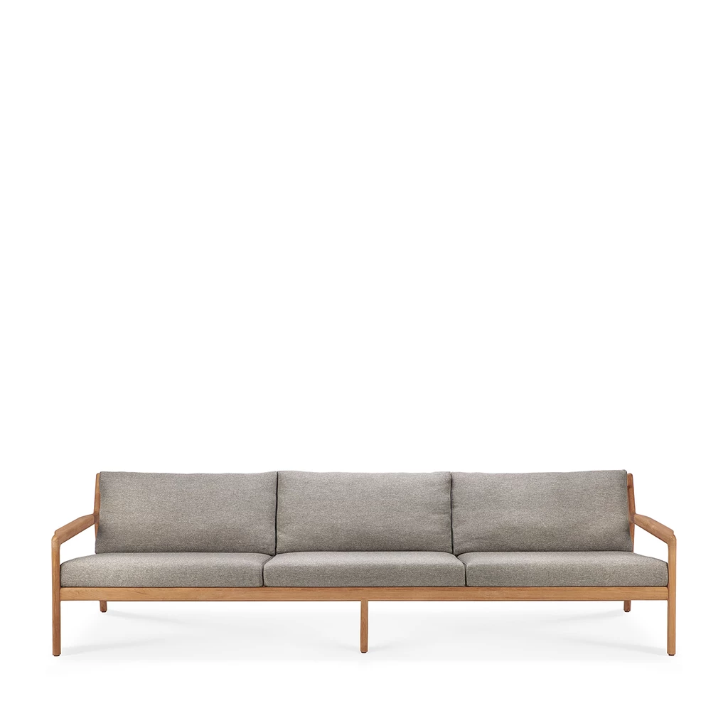 Ethnicraft Teak Jack Outdoor Sofa - 3 Seater - Mocha 3 Ethnicraft Teak Jack Outdoor Sofa - 3 Seater - Mocha