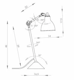 N°205 Table Lamp By La Lampe Gras 7 N°205 Table Lamp By La Lampe Gras -Living Sales Store img4 301