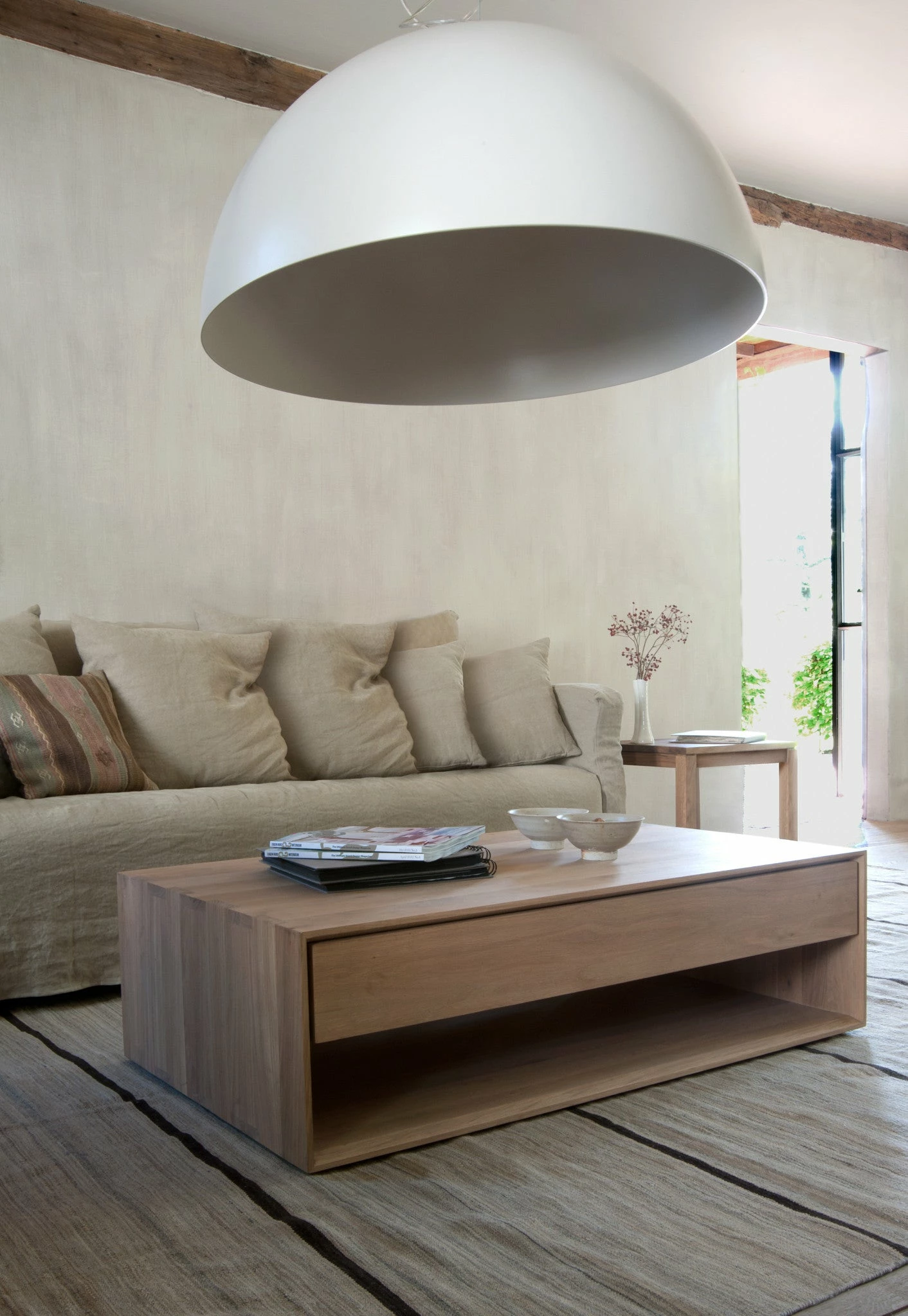 Ethnicraft Nordic Oak Coffee Table 6 Ethnicraft Nordic Oak Coffee Table - Image 4